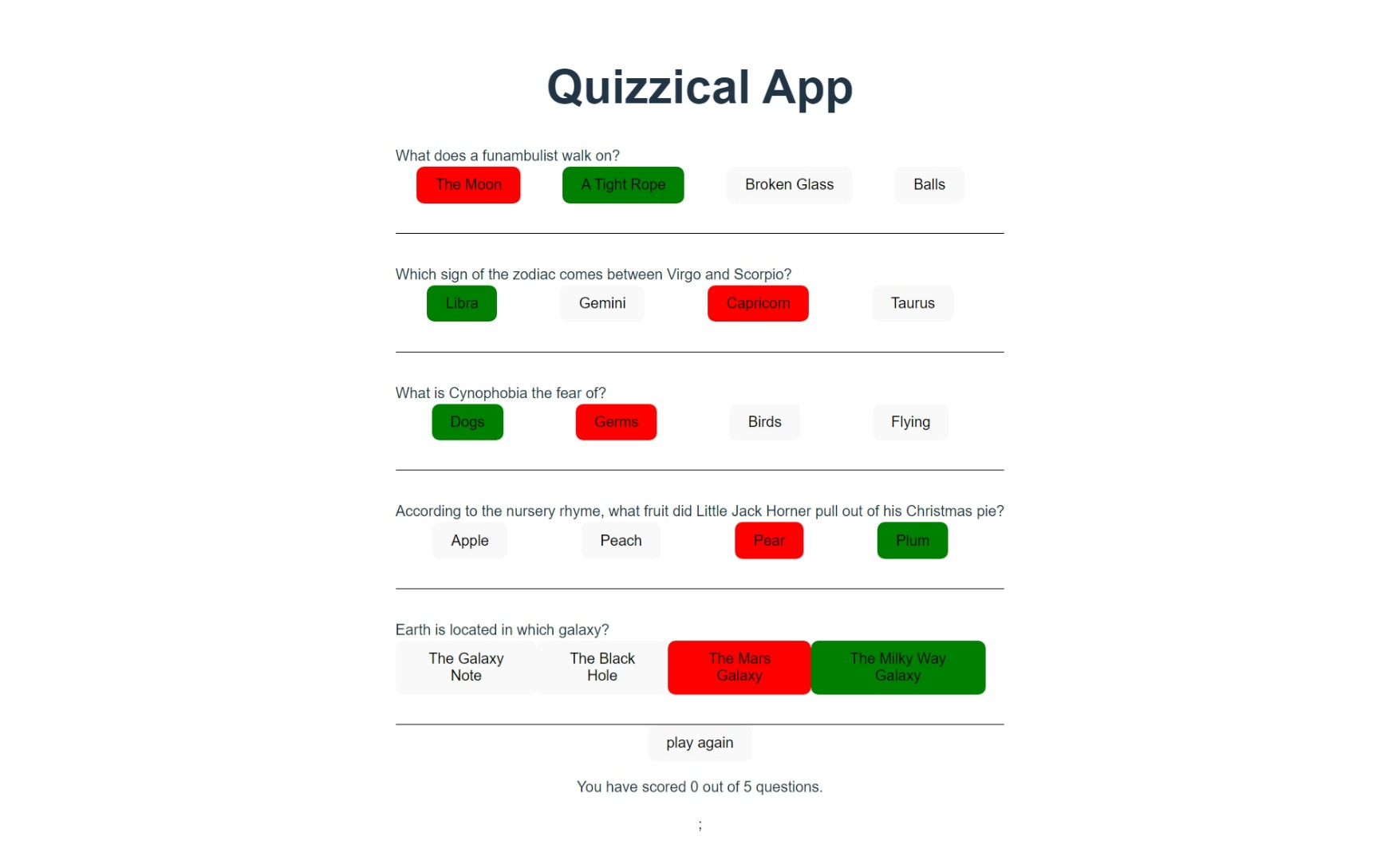 Quizzical